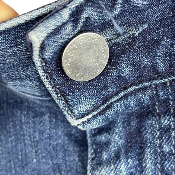 STELLA MCCARTNEY FADED STAR BLUE CROPPED SKINNY JEANS - Picture 11 of 16